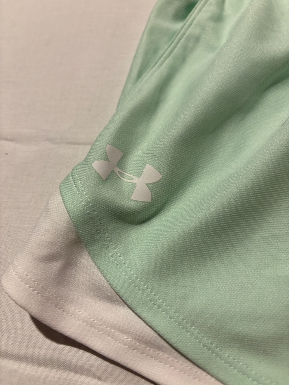 Under Armour Mint Green Performance Shorts - Picture 2 of 4